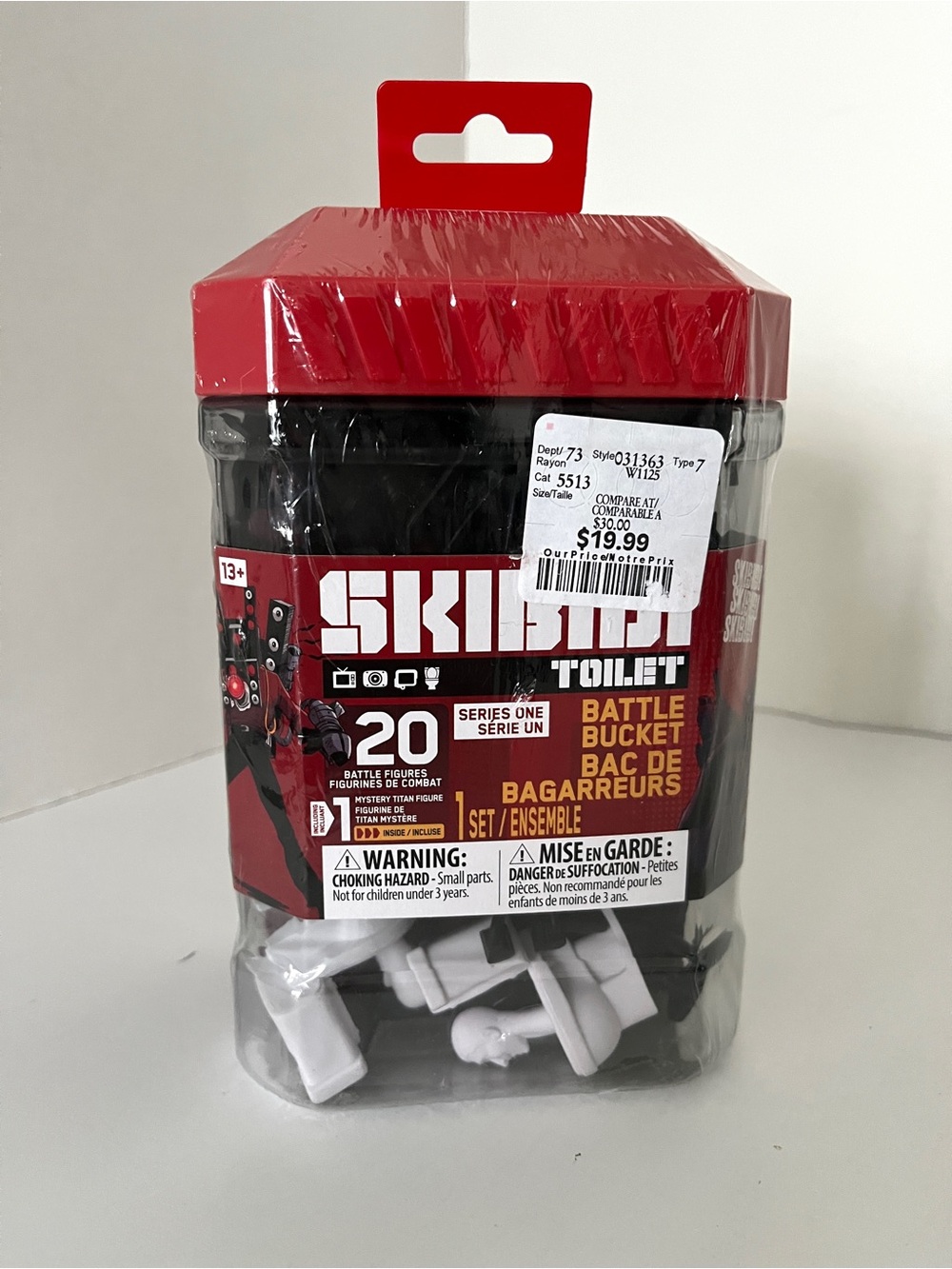 Brand New Skibidi Toilet Series One Battle Bucket – 20 Battle Figures